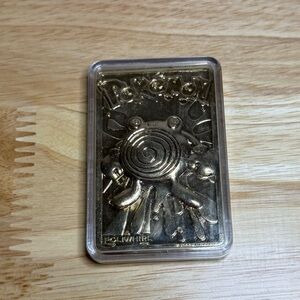 1999 Pokémon Poliwhirl 23K Gold Plated Trading Card Promo Nostalgia Collector